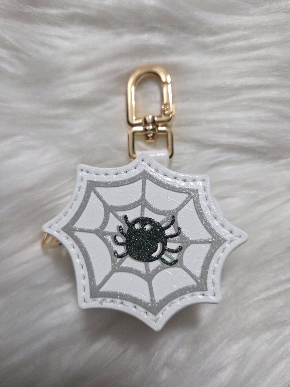 Halloween Mini Spider Web Coin Purse Keychain
